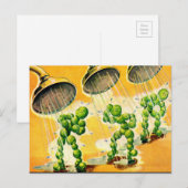 groene erwten met douches briefkaart (Voorkant / Achterkant)