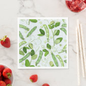 Groene erwten papieren servetten (Insitu)