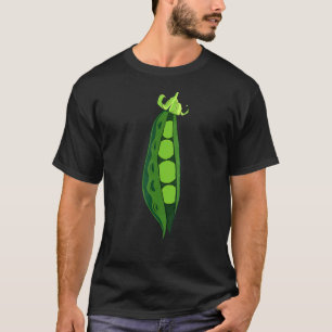 Groene Erwten Peul Grappige Plantaardige Groenten T-shirt