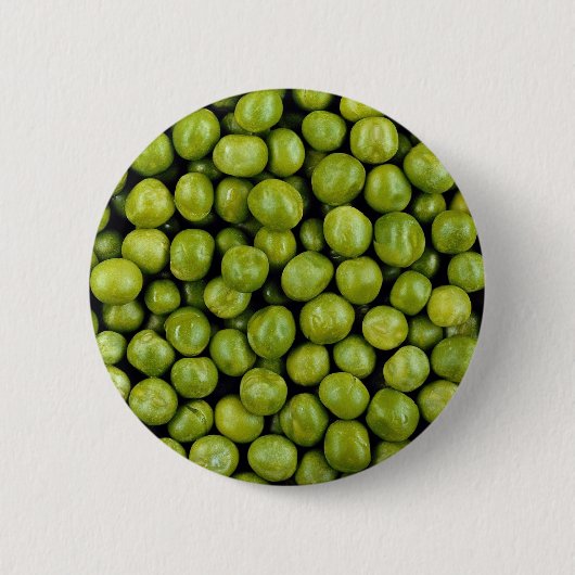 Groene erwten ronde button 5,7 cm (Voorkant)