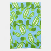 Groene erwten theedoek (Verticaal)