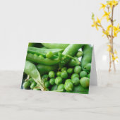 Groene erwtenwenskaart kaart (Gele Bloem)