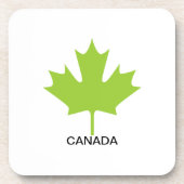Groene Esblad Canada Bier Onderzetter (Voorkant)