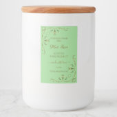 Groene etiketten met goudhoeken voor sierdoeleinde (Voorkant)