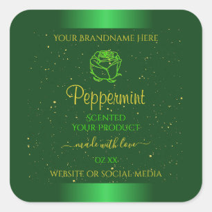 Groene etiketten van smeulende groene producten Za