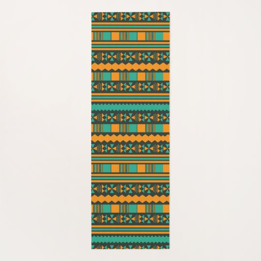 groene etnische aztec yogamat (Achterkant)