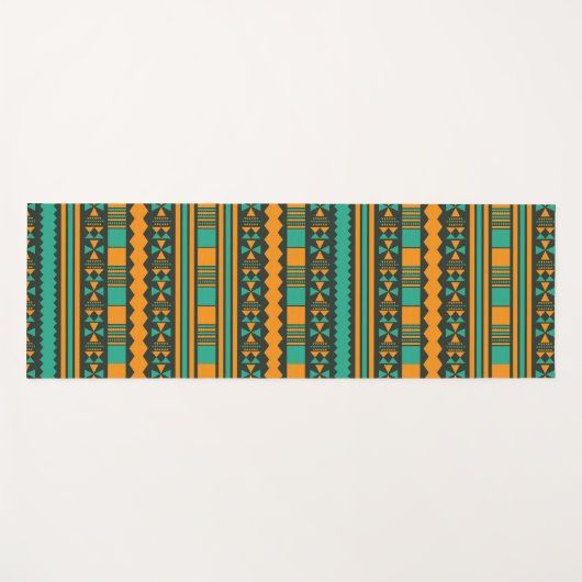 groene etnische aztec yogamat (Voorkant (horizontaal))