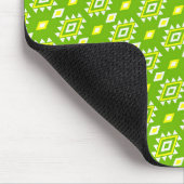 Groene Etnische Patroon Muismat (Hoek)