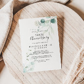 Groene Eucalyptus 50ste huwelijksverjaardag Kaart