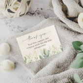 Groene Eucalyptus Baby shower Dank u Kaarten