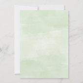Groene Eucalyptus Baby Shower Uitnodiging (Achterkant)