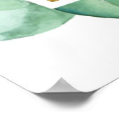 Groene Eucalyptus Baptisme Welkomstteken Poster (Hoek)