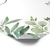Groene Eucalyptus Bladeren Bruidsdouche Bord Poster (Hoek)