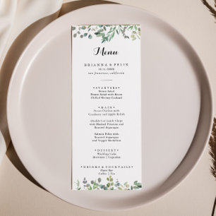 Groene eucalyptus bladeren Delight diner Menu