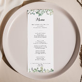 Groene eucalyptus bladeren Delight diner Menu