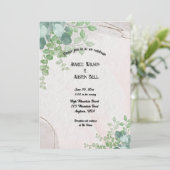 Groene Eucalyptus bladeren op grijs Kaart (Staand voorkant)