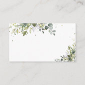 Groene Eucalyptus Bloem Recept Aanvraagkaart Informatiekaartje (Achterkant)