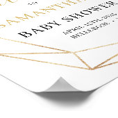 Groene eucalyptus boho baby shower welkom bord poster (Hoek)