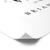 Groene Eucalyptus Botanical Weddenschap Welkomstte Poster (Hoek)