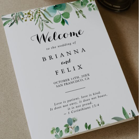 Groene Eucalyptus Botanisch gebladerte Gevouwen Br Programma