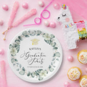 Groene Eucalyptus Botanische Afstudeerfeest Papieren Bordje (Feest)