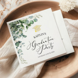 Groene Eucalyptus Botanische Afstudeerfeest Servet