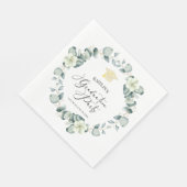 Groene Eucalyptus Botanische Afstudeerfeest Servet (Hoek)