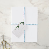 Groene Eucalyptus Botanische Bladeren Rustieke Bru Cadeaulabel (Met Touw)