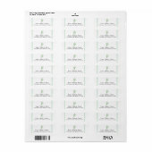 Groene Eucalyptus Botanische Bladeren Rustieke Bru Etiket (Full Sheet)