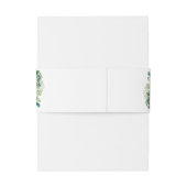 Groene Eucalyptus Botanische bruiloft uitnodiging Uitnodigingen Wikkel (Achterkant Voorbeeld)