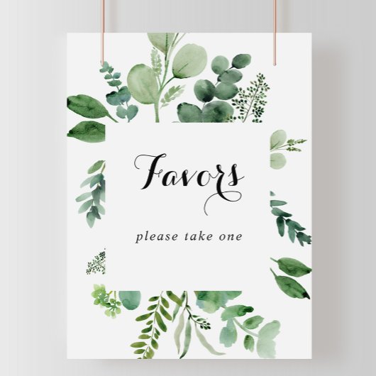 Groene Eucalyptus Botanische Calligrafie Favoriete Poster