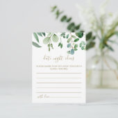 Groene Eucalyptus Botanische Datum Avond Ideeën Ka Briefkaart (Staand voorkant)