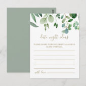 Groene Eucalyptus Botanische Datum Avond Ideeën Ka Briefkaart (Voorkant / Achterkant)