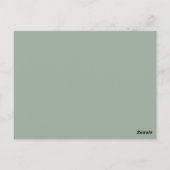 Groene Eucalyptus Botanische Datum Avond Ideeën Ka Briefkaart (Achterkant)