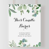 Groene Eucalyptus Botanische Deze Kaars Brandt Bor Poster
