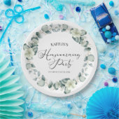 Groene Eucalyptus Botanische Housewarming Party Papieren Bordje (Feest)