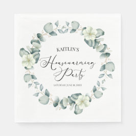 Groene Eucalyptus Botanische Housewarming Party Servet