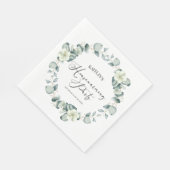 Groene Eucalyptus Botanische Housewarming Party Servet (Hoek)