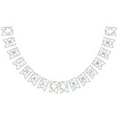 Groene eucalyptus botanische moderne bruidsdouche vlaggetjes (Alle)