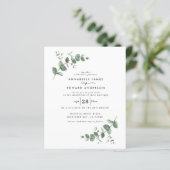 Groene Eucalyptus botanische moderne bruinbruidjes (Staand voorkant)