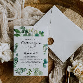 Groene Eucalyptus Botanische vrijgezellenfeest Kaart