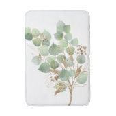 GROENE EUCALYPTUS BRANCH WITTE BATH MAT (Voorkant Verticaal)