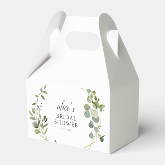 Groene Eucalyptus Bruidsdouche Bedankdoosjes (Achterkant)