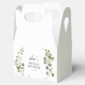 Groene Eucalyptus Bruidsdouche Bedankdoosjes (Geopend)