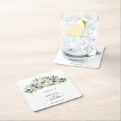 Groene Eucalyptus Bruidsdouche Kartonnen Onderzetters (Insitu)