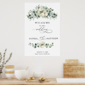 Groene Eucalyptus Bruiloft Poster (Keuken)