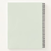 Groene Eucalyptus Bruiloftsreceptenboek Notitieboek (Achterkant)
