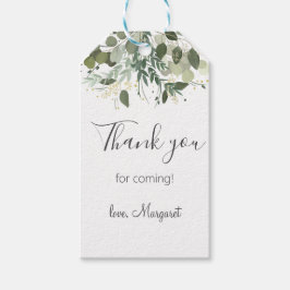 Groene Eucalyptus Cadeautags Cadeaulabel