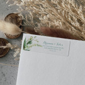  groene Eucalyptus Calligrafie Return Etiket