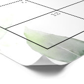 Groene Eucalyptus Douche Verwachte Bevalling Kalen Poster (Hoek)